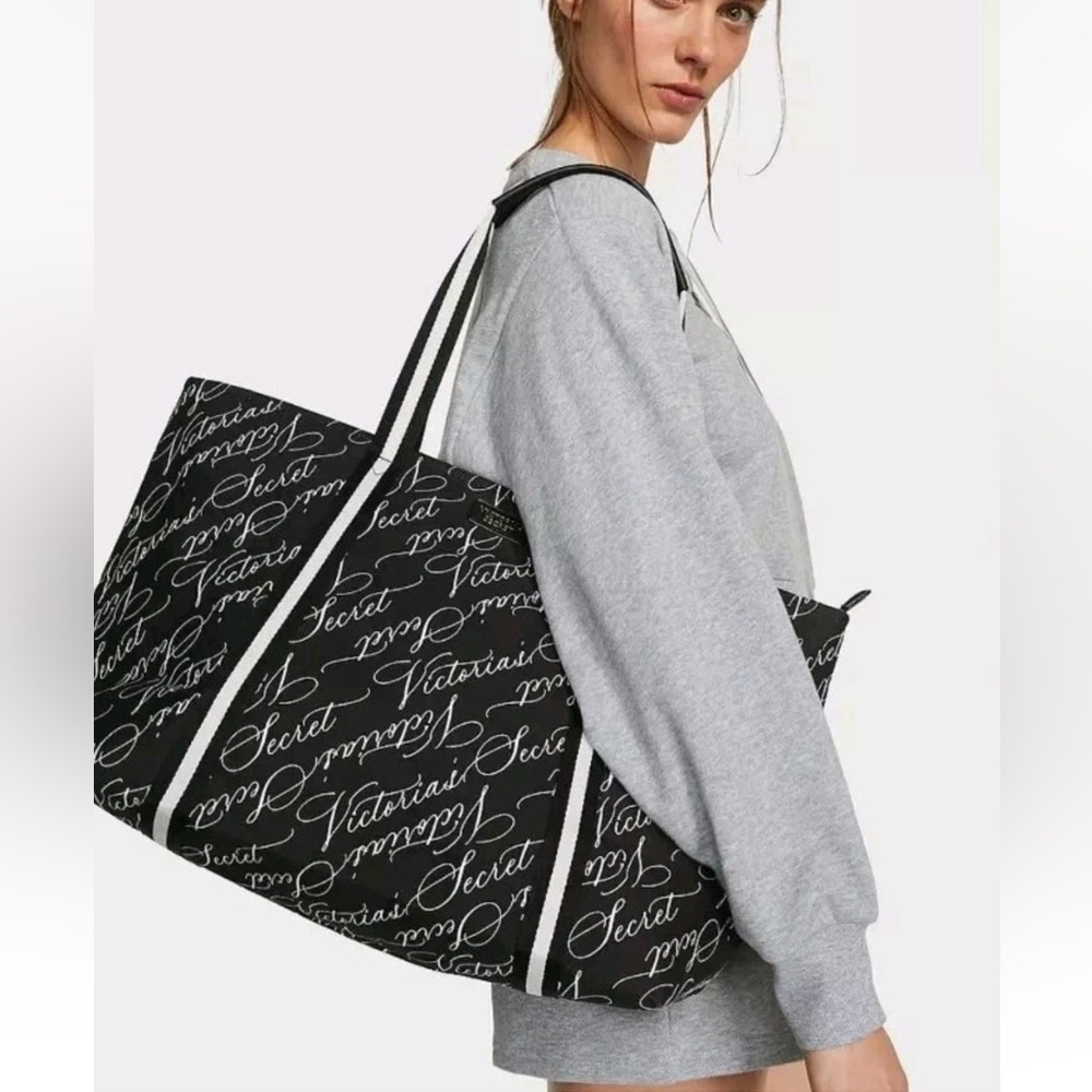 Victoria’s Secret logo weekender tote
